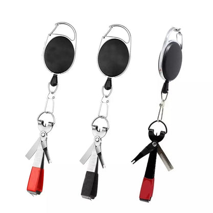 Fishing tool quick knot tie and scissors