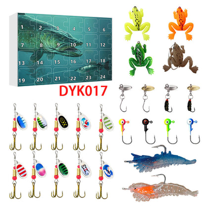 24 Countdown Christmas Fishing Set