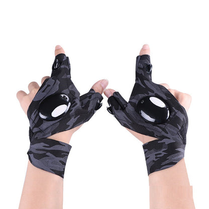LED Gloves with Waterproof Lights