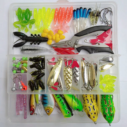 Lure Suit 142 Pieces with Fishing Pliers