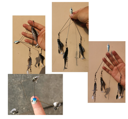 Umbrella fishing rig lure