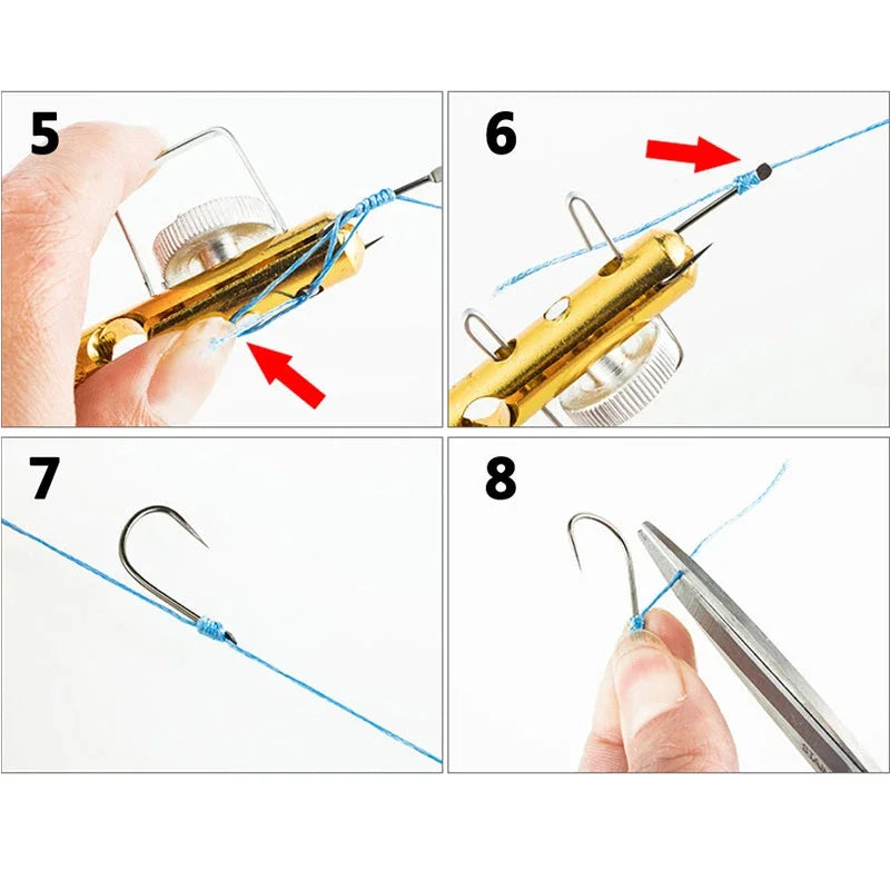 Durable and compact Fish Line Hook Tie Device for anglers