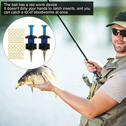Durable bloodworm bait clip for successful fishing trips