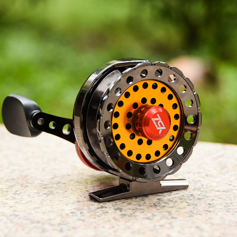 Lightweight and durable fly reel, perfect for seamless casting and reeling.