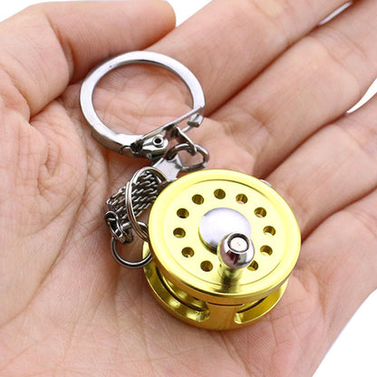 Metal Fishing Wheel Keychain | Gifts for Fishing Enthusiasts – Buy Now!