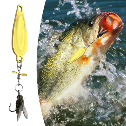 Fishing lure with a fish on a white background