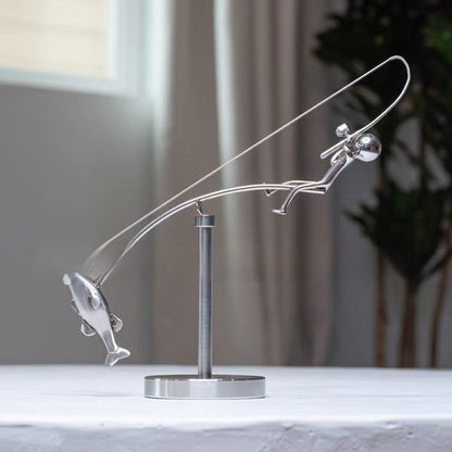 Fisherman Balancing Sculpture