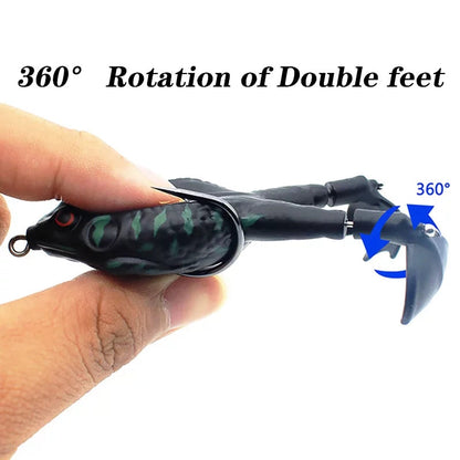 Double Propeller Frog Soft Bait
