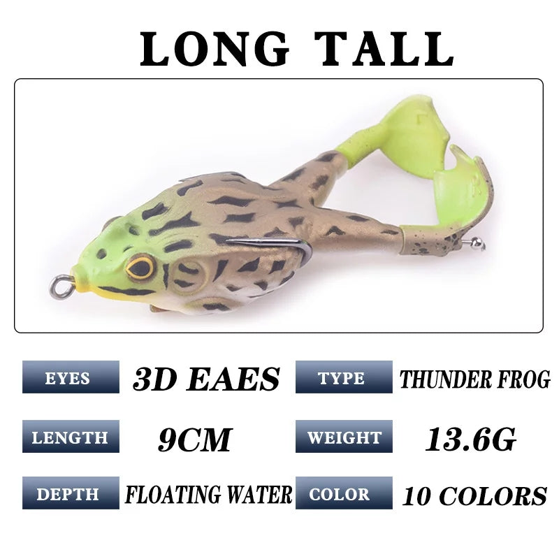 Double Propeller Frog Soft Bait